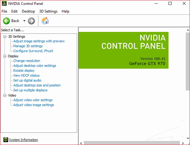 no nvidia control panel windows 10